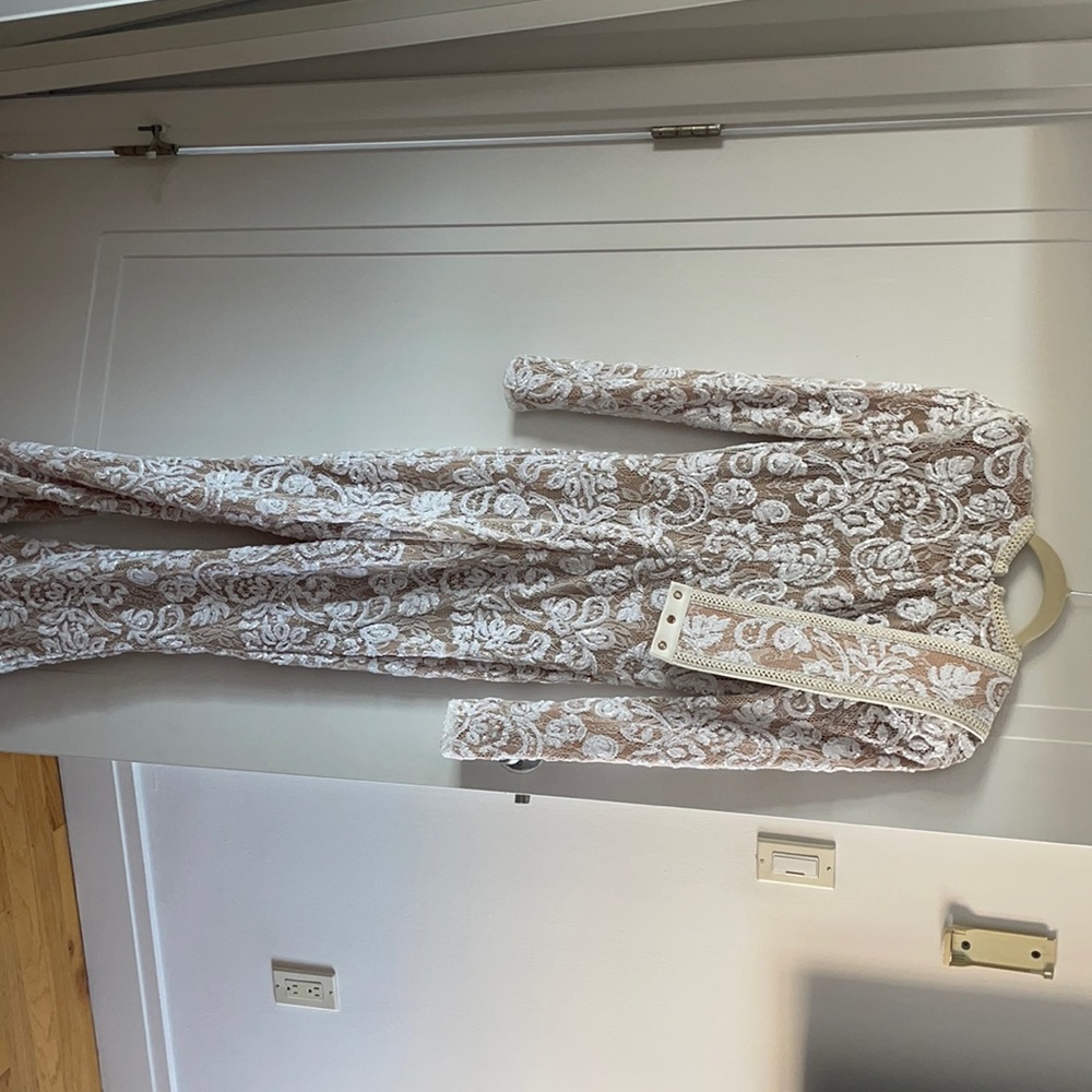 Nadine Merabi white bridal jumpsuit